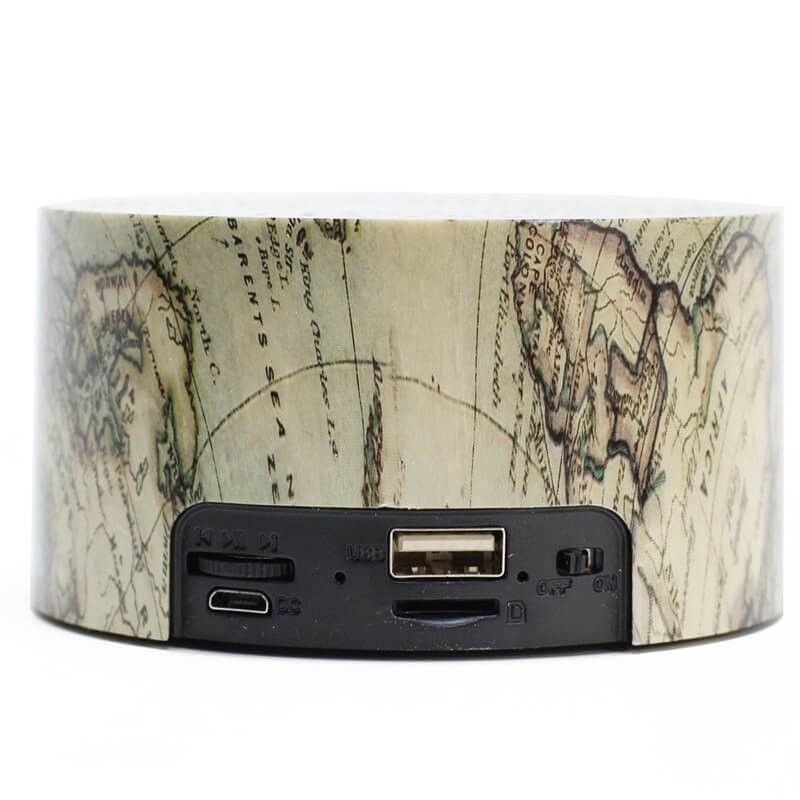 Altavoz Bluetooth decorativo Atlas, ranura microsd, usb y manos libres