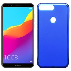 Funda de TPU Mate Lisa para Huawei Y7 2018 Silicona flexible Azul