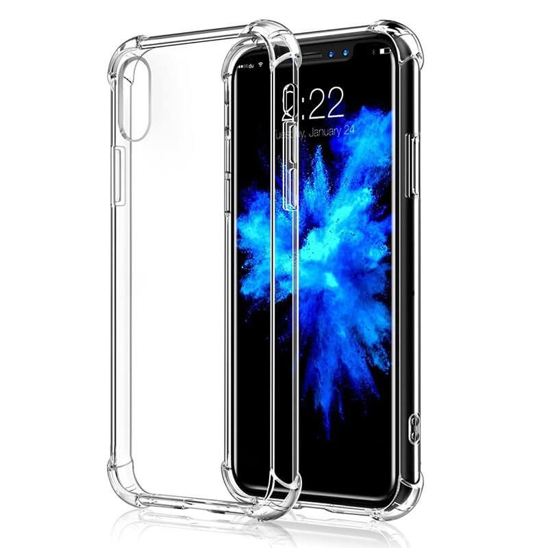 Funda transparente con esquinas reforzadas de silicona - iPhone X