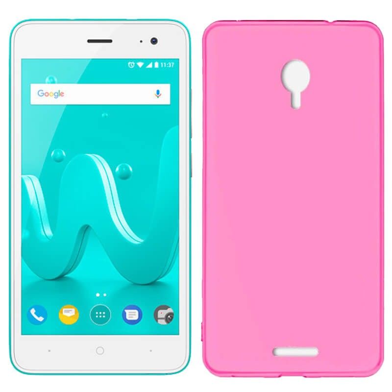 Funda Trasera de TPU Mate Lisa para Wiko Jerry 2 Silicona Rosa