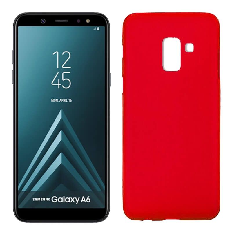 Funda TPU Mate Lisa Samsung Galaxy A6 Silicona Flexible Rojo
