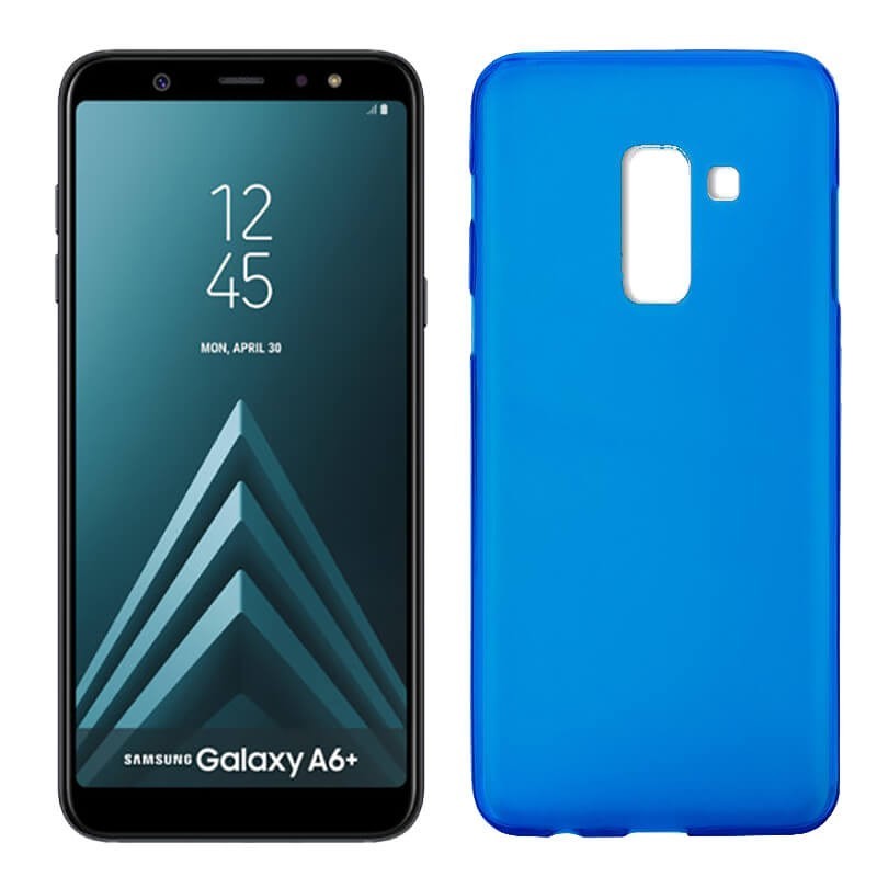Funda TPU Mate Lisa Samsung Galaxy A6+ Silicona Flexible Azul
