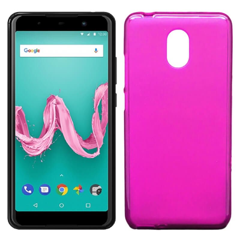 Funda Trasera de TPU Mate Lisa para Wiko Lenny 5 Silicona Rosa