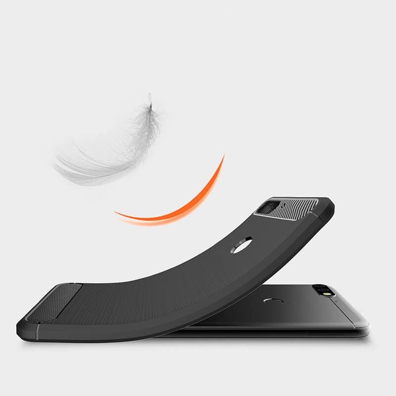 Funda de silicona Forcell Carbon para Huawei Y7 2018 / Honor 7C