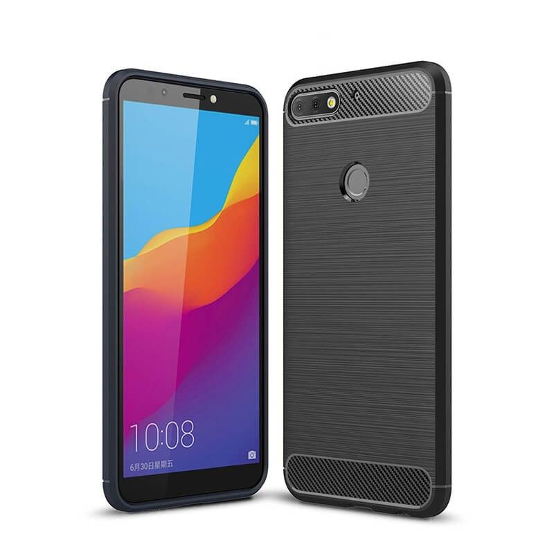 Funda de silicona Forcell Carbon para Huawei Y7 2018 / Honor 7C