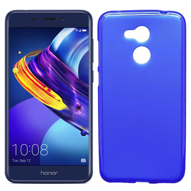 Funda flexible Silicona Mate Lisa para Honor 6C Pro / V9 Play Azul