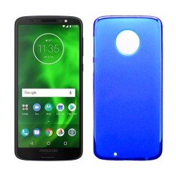Funda de TPU Mate Lisa para Motorola Moto G6 Silicona Flexible Azul