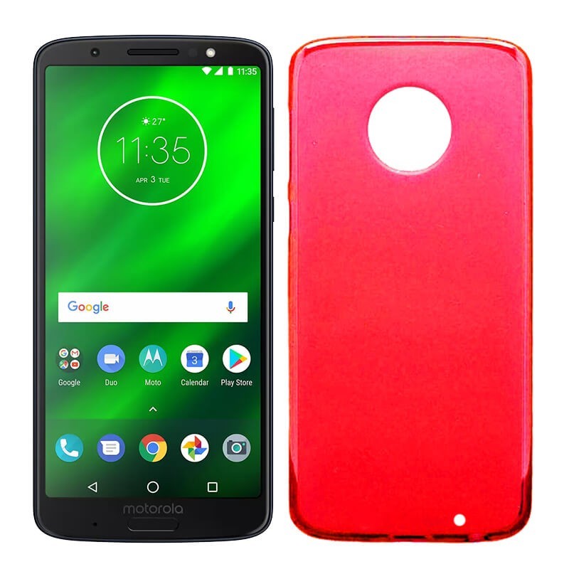 sabio igual exégesis Funda TPU Mate Lisa para Motorola Moto G6 Plus Silicona Flexible Rojo
