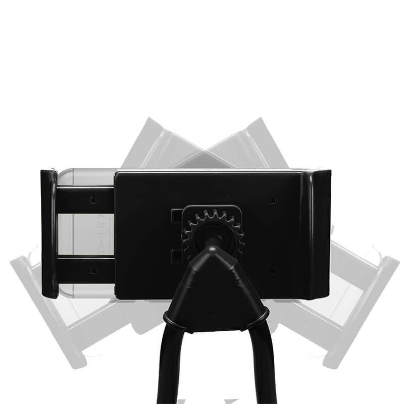 Soporte de cuello agarre ajustable y cable flexible para móvil - Negro