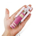 Mini Palo Selfie Monopod extensible con cable y boton color Rosa