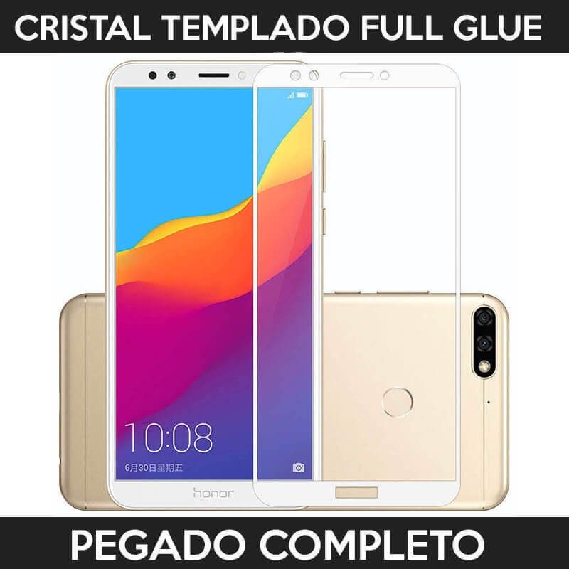 Protector pantalla con adhesivo y pegado completo - Huawei Y7 2018 / Honor 7C