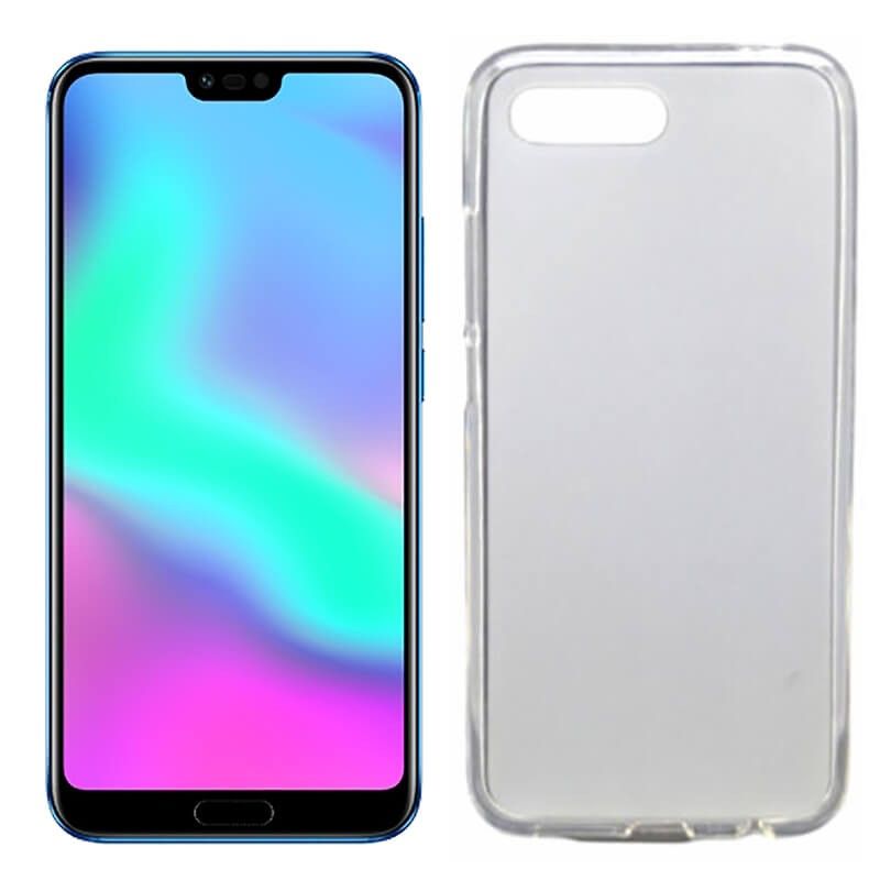 Funda flexible de Silicona Mate Lisa para Honor 10 color Blanca