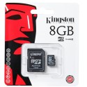 Tarjeta de Memoria Micro SD 8 GB Kingston Clase 4 + Adaptador SD