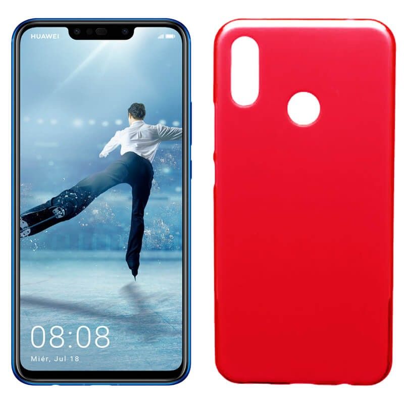 Funda de TPU Mate Lisa para Huawei P Smart Plus Silicona Rojo