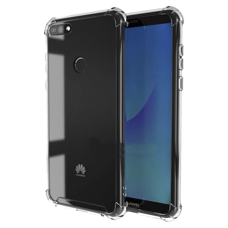 Funda de Silicona Transparente Antigolpe - Huawei Y7 2018 / Honor 7C