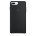 Funda de Silicona suave con logo para Apple iPhone 7 Plus / 8 Plus Negro