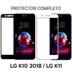 Protector de pantalla de Cristal Templado Completo LG K11 / K10 2018