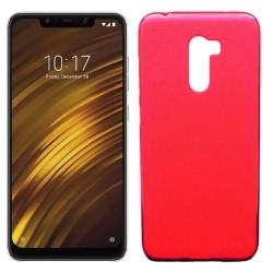 Funda de TPU Mate Lisa para Xiaomi Pocophone F1 Silicona Rojo