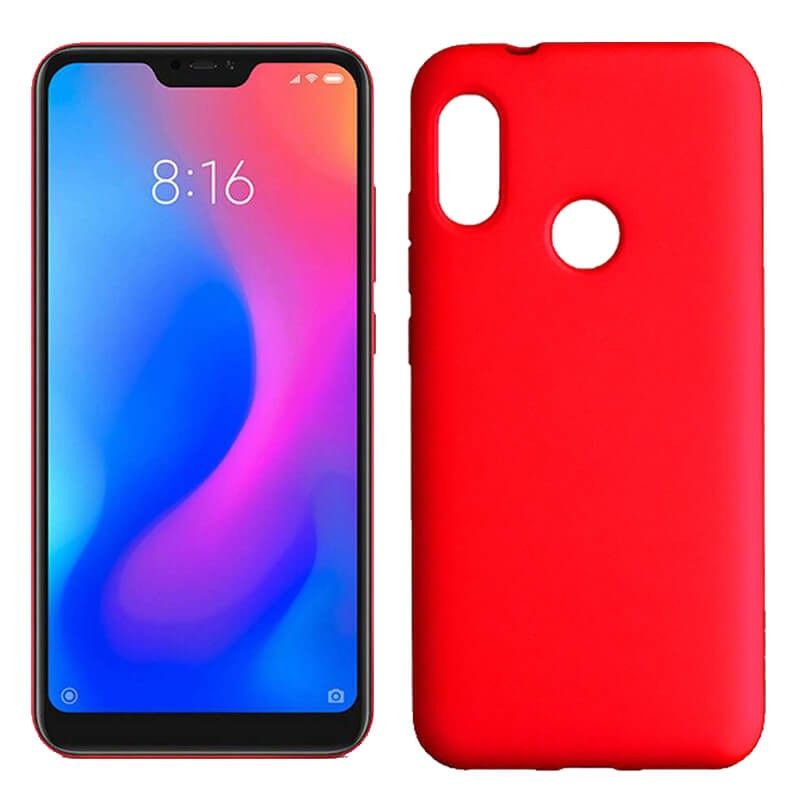 Funda de Silicona tacto suave Xiaomi Redmi 6 Pro / Mi A2 Lite Rojo