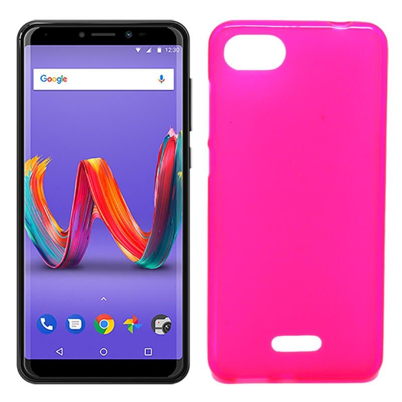 Funda Trasera de TPU Mate Lisa para Wiko Harry 2 Silicona Rosa