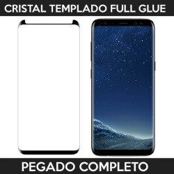 Protector pantalla full glue adhesivo completo Samsung Galaxy S8 Negro