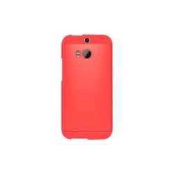 Funda Carcasa Double Dip para HTC One M8 Rojo con Dips Rojos
