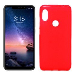 Funda de Silicona Mate para Xiaomi Redmi Note 6 / Note 6 Pro Rojo