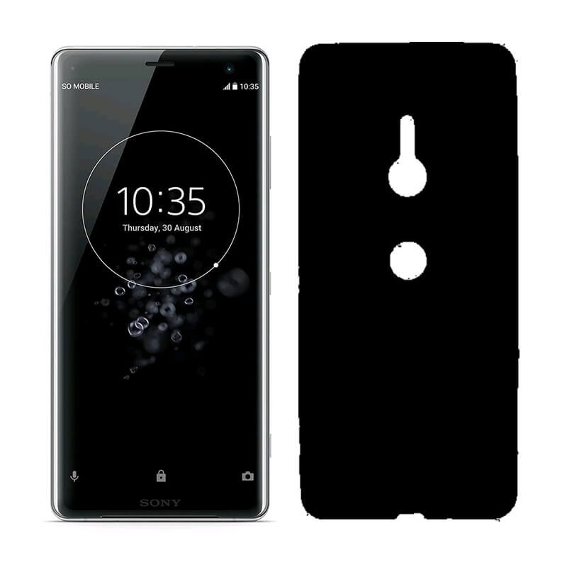 Funda de Silicona Mate Lisa para Sony Xperia XZ3 color Negro