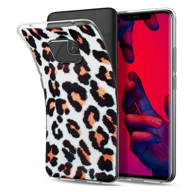 Funda de Silicona con Dibujo de Leopardo para Huawei Mate 20 Pro