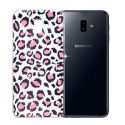 Funda de Silicona Dibujo de Leopardo Rosa para Samsung Galaxy J6 Plus