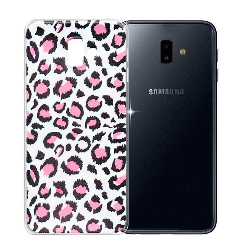 Funda Silicona Dibujo de Leopardo para Samsung Galaxy Plus