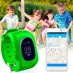 Reloj Q50 Verde SOS antipérdida para niños con GPS y App para su control