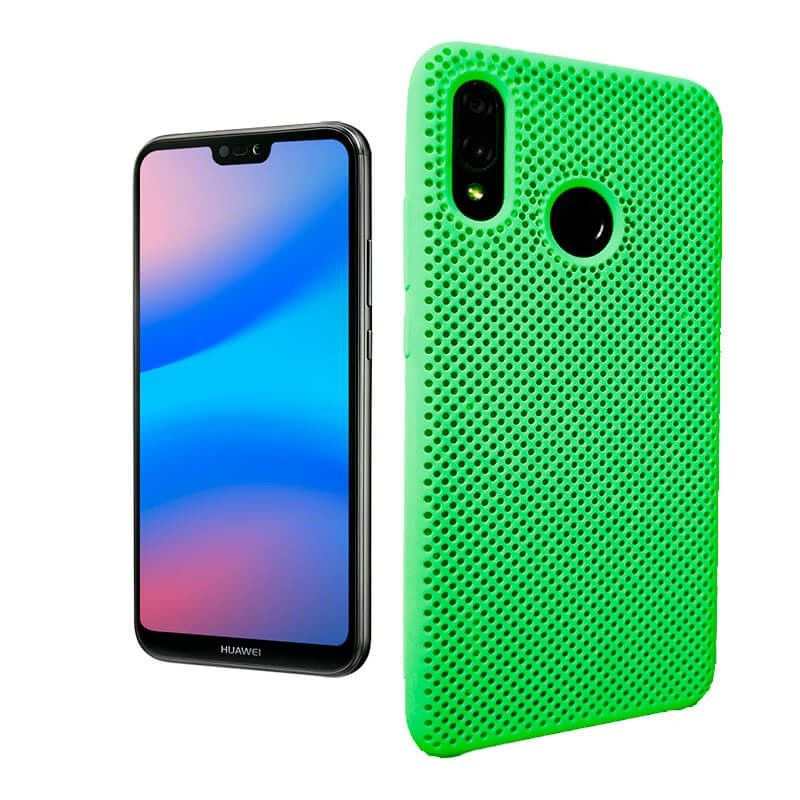 Funda de Silicona perforada para Huawei P20 Lite Verde