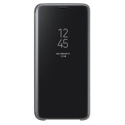 Funda Libro de Espejo tipo Clear View para Samsung Galaxy A7 2018 Negro