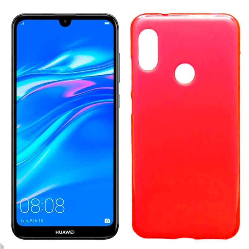 Funda de TPU Mate Lisa para Huawei Y7 2019 Silicona flexible Rojo