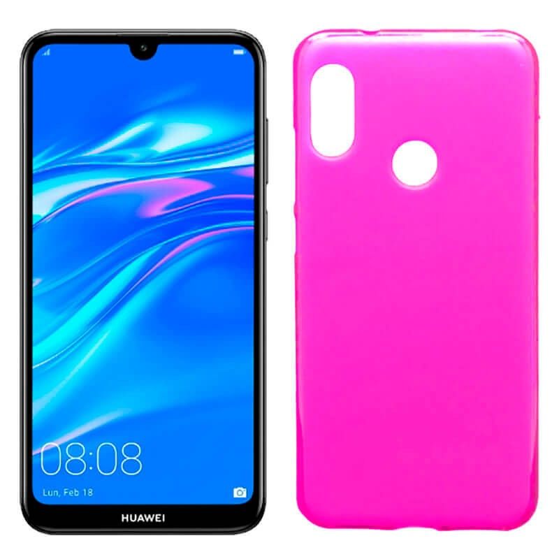 Funda de TPU Mate Lisa para Huawei Y7 2019 Silicona flexible Rosa