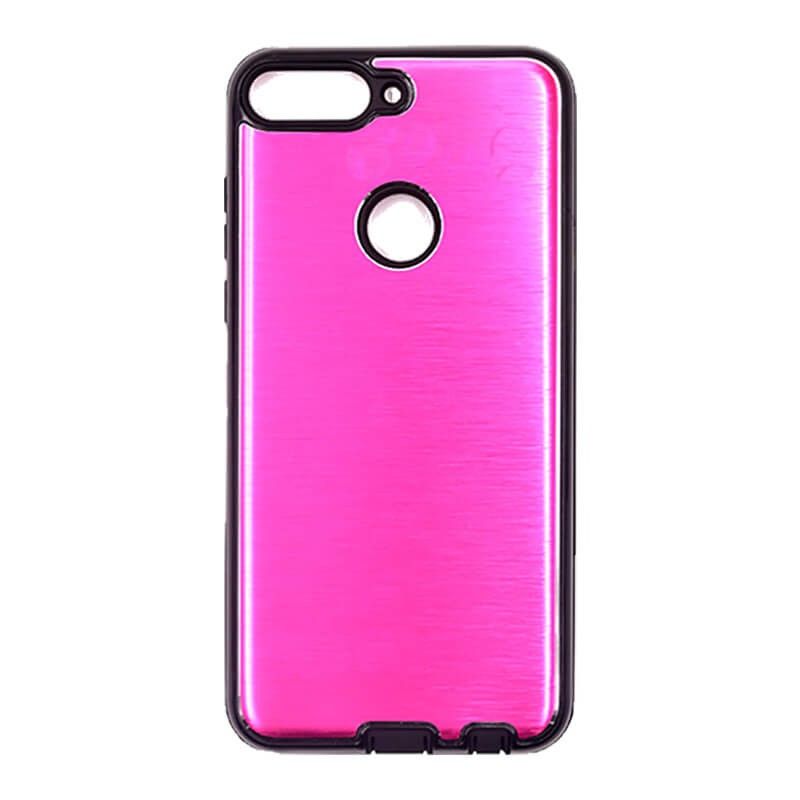 Funda Metálica Huawei Y7 2018 Rosa