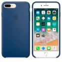 Funda de Silicona suave con logo para Apple iPhone 7 Plus / 8 Plus Azul