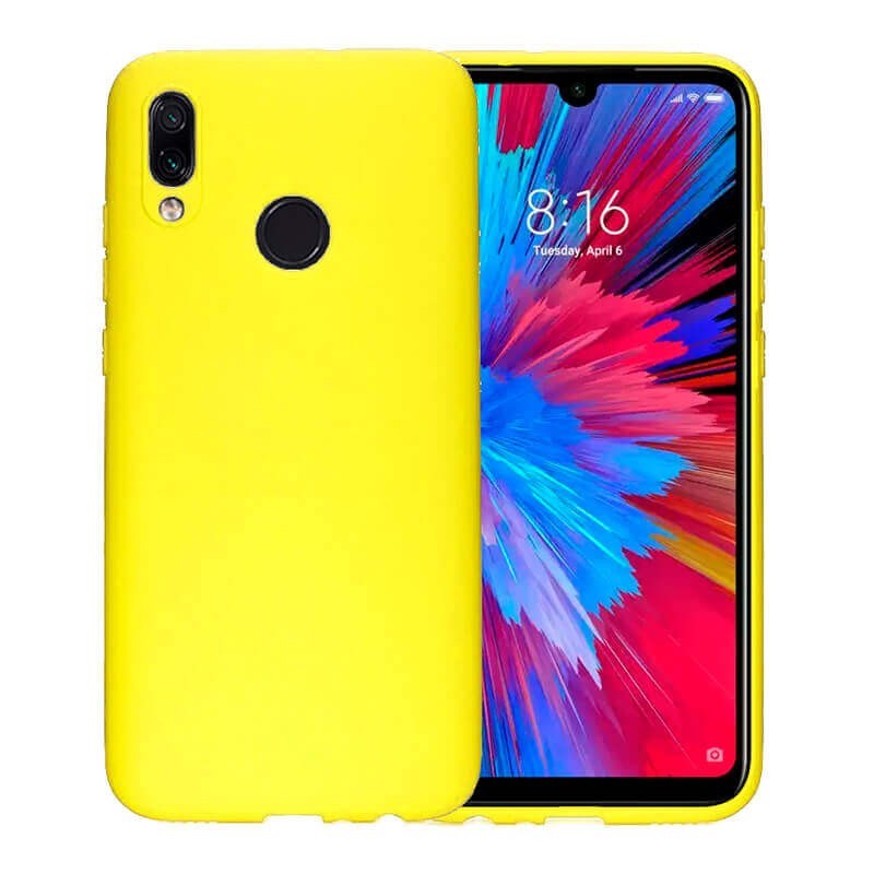Funda Carcasa silicona calidad Superior Amarilla Xiaomi Redmi Note