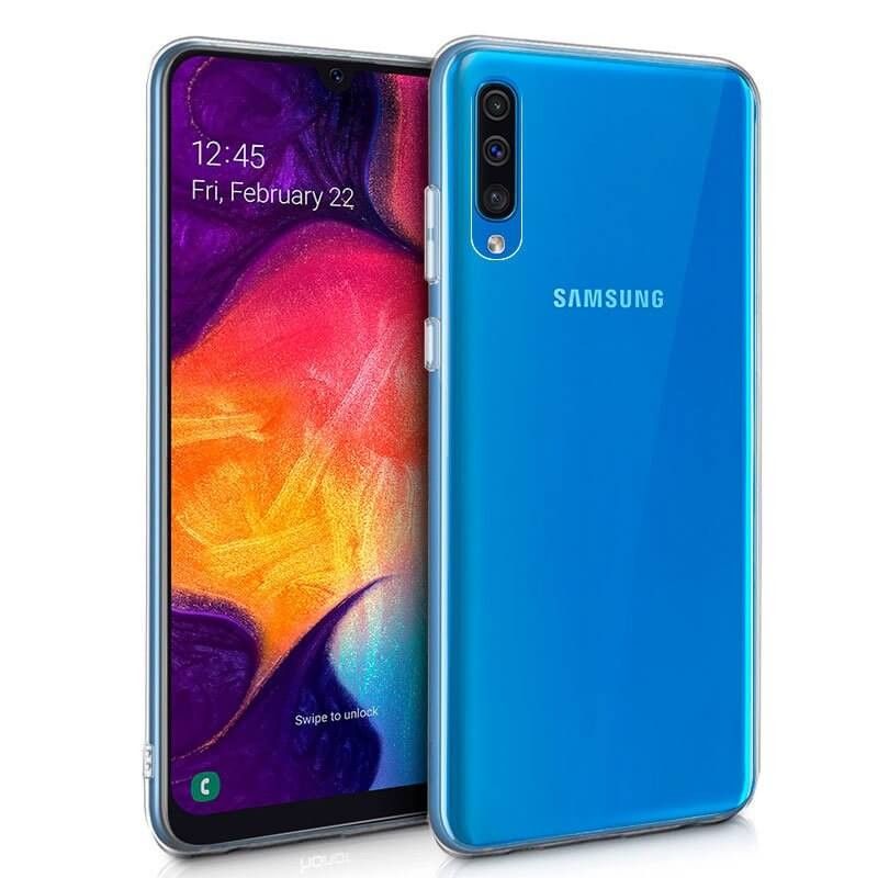 Funda de TPU de silicona Transparente para Samsung Galaxy A50