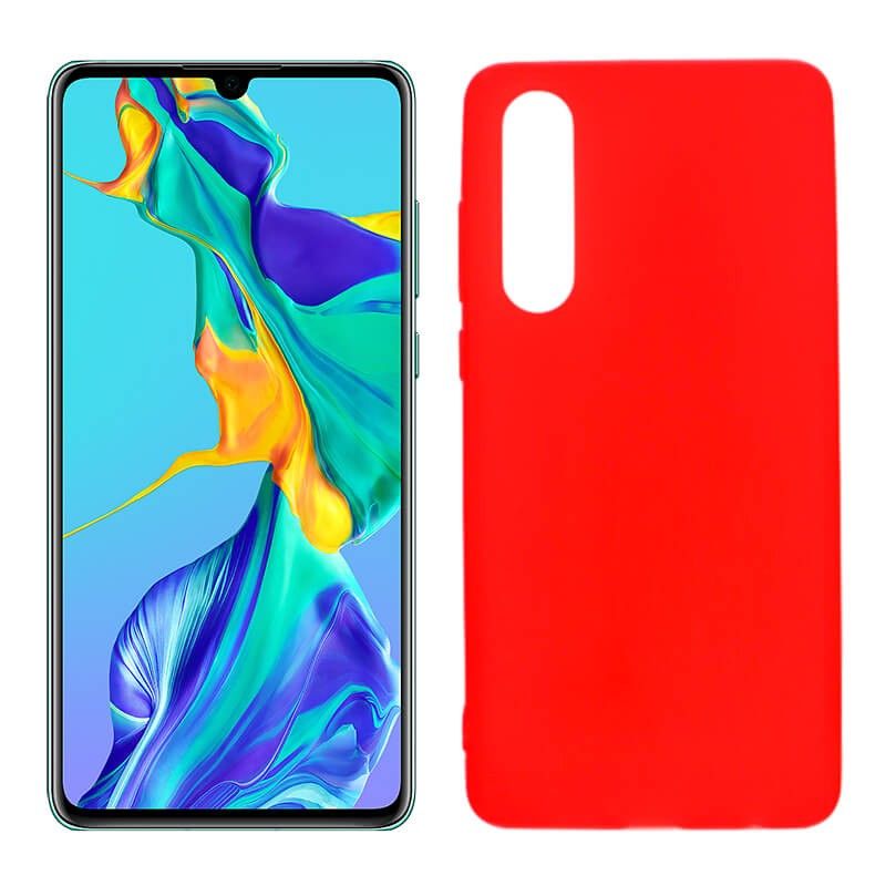 Funda de TPU Mate Lisa para Huawei P30 Silicona Rojo