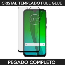Protector pantalla adhesivo completo Motorola Moto G7 / G7 Plus Negro