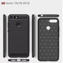 Funda Silicona diseño fibra de carbono - Huawei Y6 2018