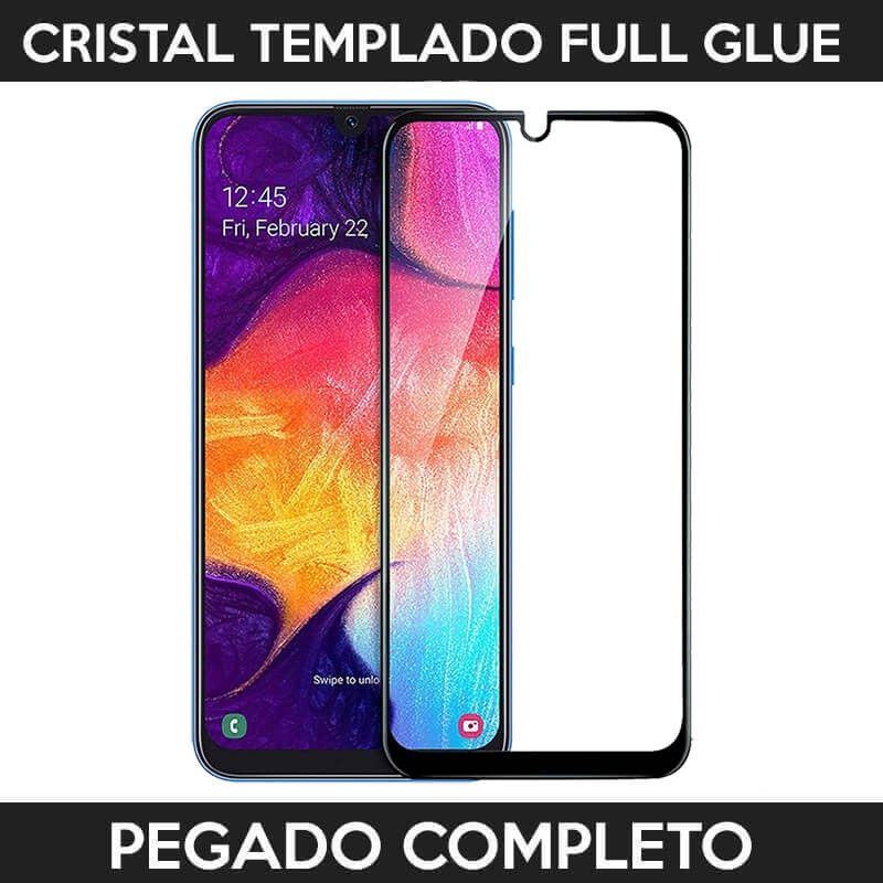 Protector pantalla pegado completo Samsung Galaxy a30 / a50 Negro
