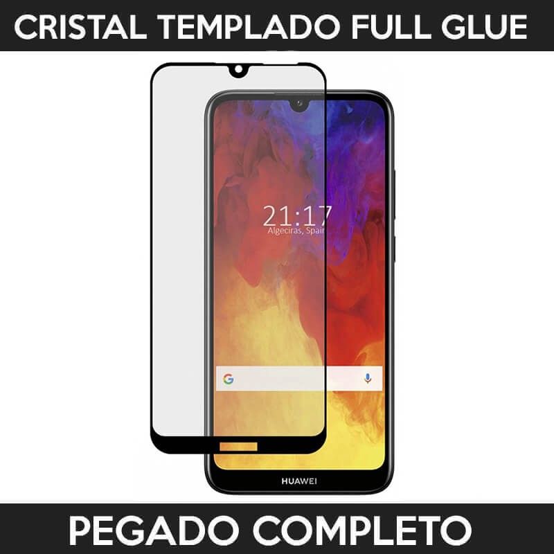Protector pantalla Adhesivo y Pegado Completo Huawei Y6 2019 Negro