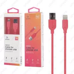 Cable Lightning Rojo 2.4A de Carga Rápida y 1 Metro para iPhone y iPad