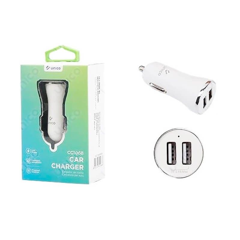 Cargador de móvil para Coche de 2.4A y Doble Usb de Carga Rápida
