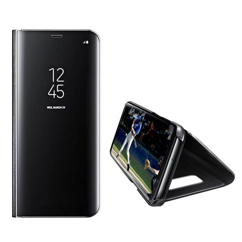 Funda libro de espejo Clear View para Samsung Galaxy A20E Negro