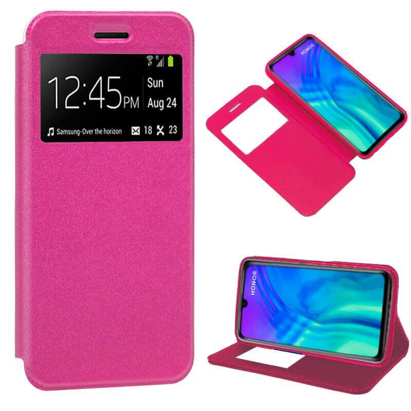 Funda libro con tapa, ventana y soporte - Honor 20 Lite Rosa