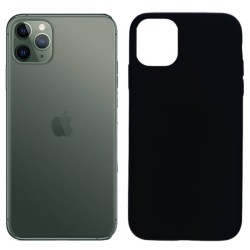 Funda silicona negro iPhone 11 Pro, trasera mate